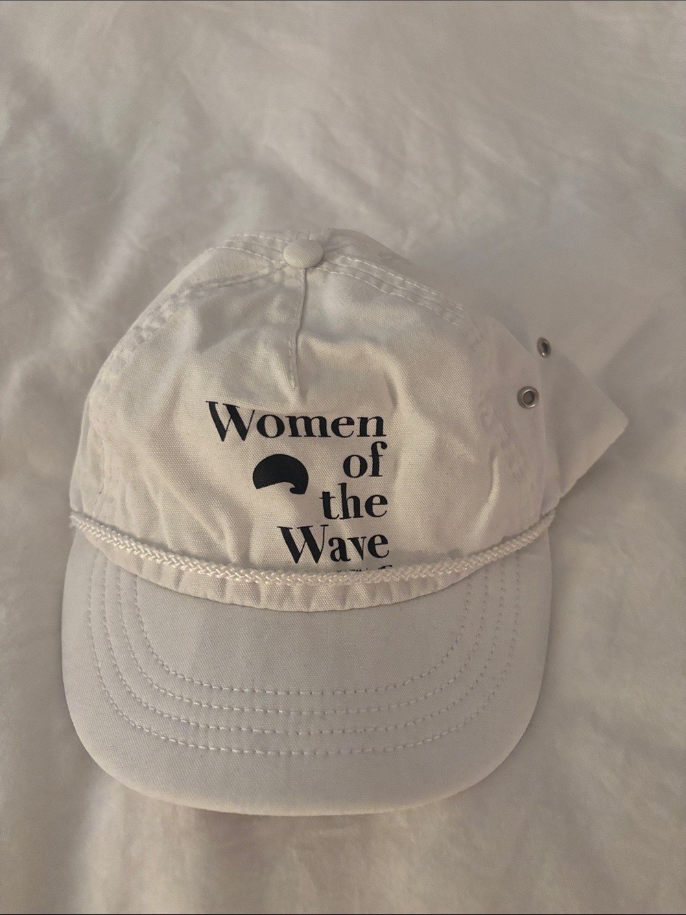 O'Neill White 'Women of the Wave' Logo Baseball Cap